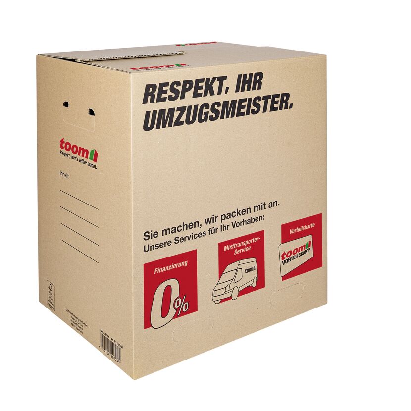 Umzugskarton mit Textfeld 80 l