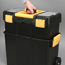 Verkleinertes Bild von McPlus rollbarer Werkzeugkoffer 'Mobile P 24' schwarz/gelb 46,5 x 26,5 x 62 cm