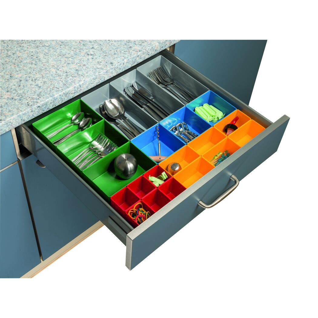 EuroPlus Schubladen-Set + Anti-Rutschf. 'Set 63/22 (Insert)' 21-teilig