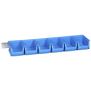 ProfiPlus Sichtboxen-Set 'Set 2/7' 7-teilig blau 61,5 x 16,5 x 7,5 cm