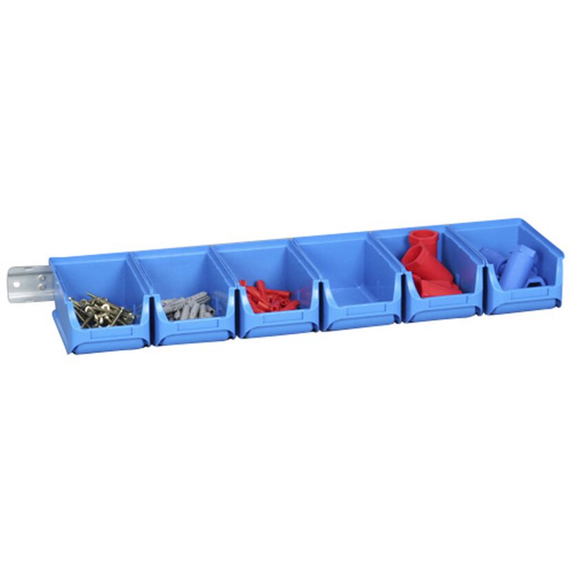 ProfiPlus Sichtboxen-Set 'Set 2/7' 7-teilig blau 61,5 x 16,5 x 7,5 cm