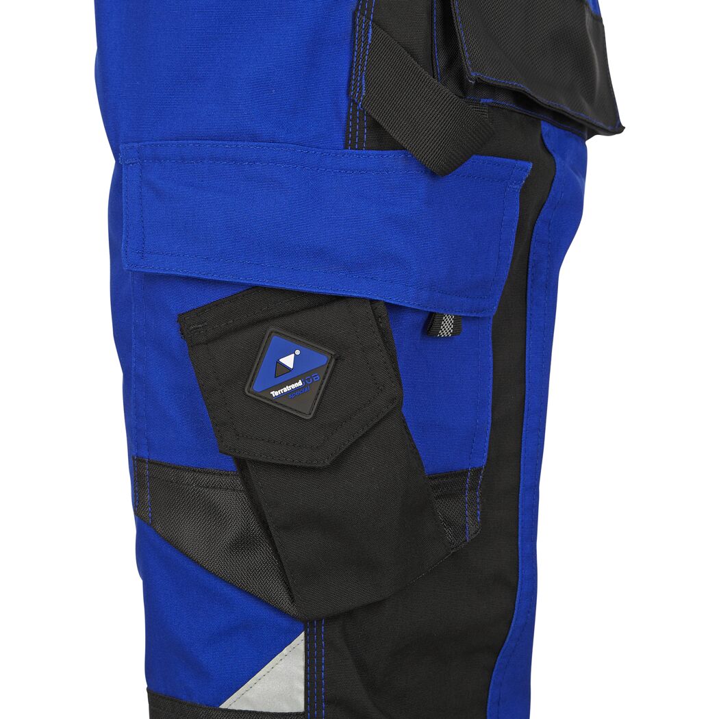 Arbeitslatzhose royalblau/schwarz Gr. 50