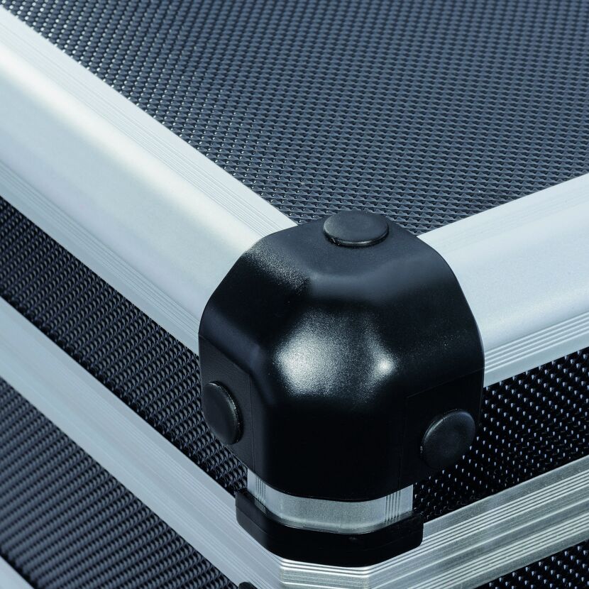 AluPlus Instrumentenkoffer 'Protect C 60' schwarz 60,5 x 37 x 14,5 cm