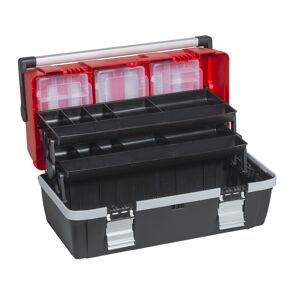 McPlus Profi-Werkzeugkoffer 'AluC22' rot/schwarz 56 x 28,5 x 28 cm