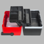 Verkleinertes Bild von McPlus Profi-Werkzeugkoffer 'AluC22' rot/schwarz 56 x 28,5 x 28 cm