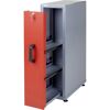 Einbauschrank rot mit Auszug