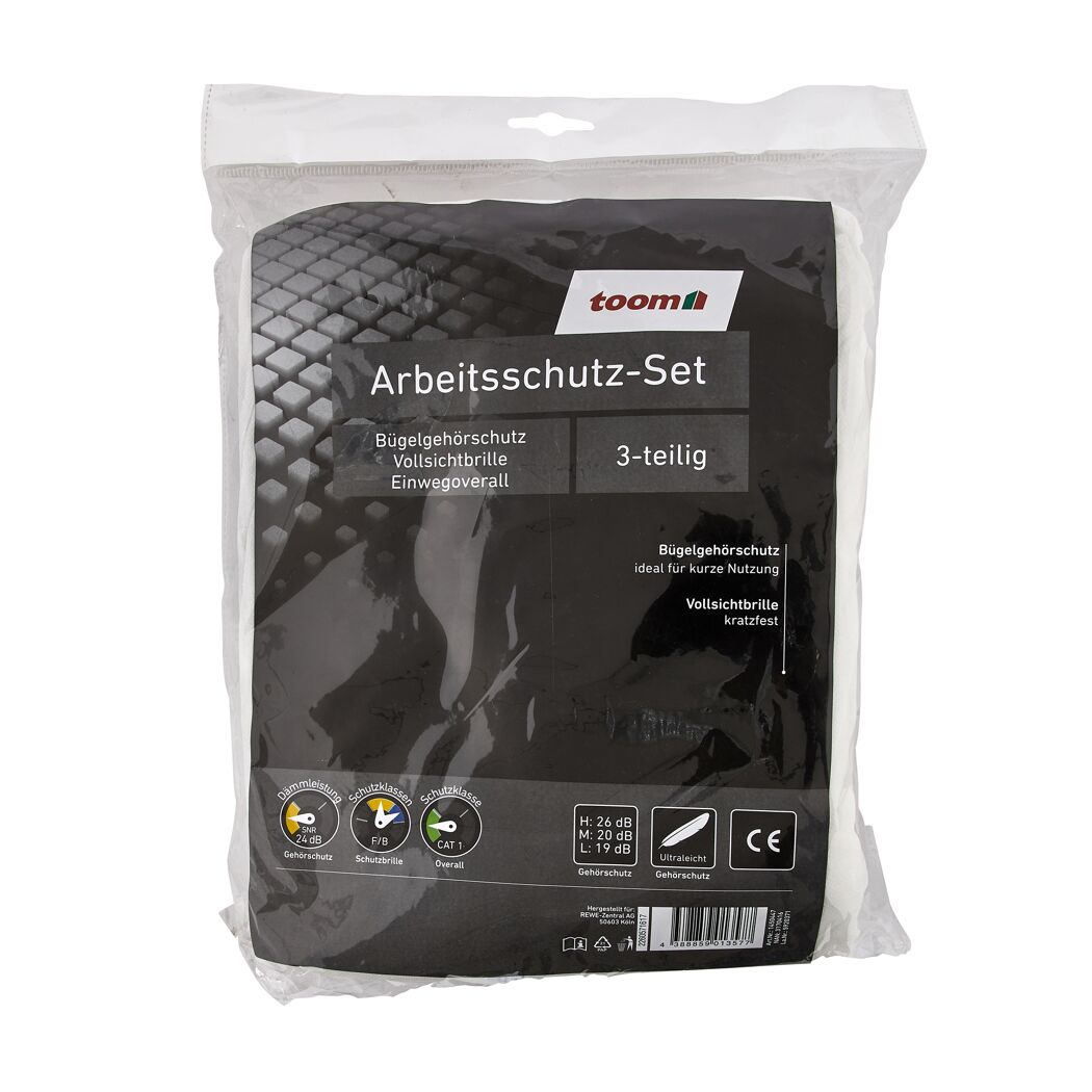 Arbeitsschutz-Set toom, 3-teilig