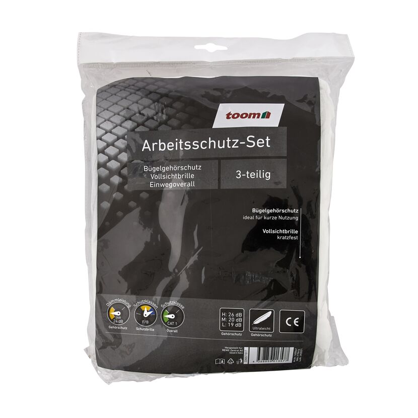 Arbeitsschutz-Set toom, 3-teilig