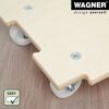 Holzplatte mit Rollen