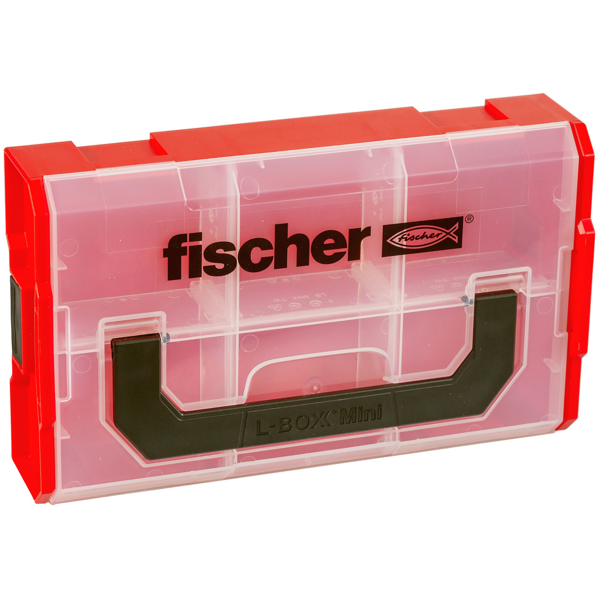 Aufbewahrungsbox 'FIXtainer' rot/transparent + product picture