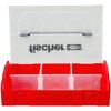 Aufbewahrungsbox 'FIXtainer' rot/transparent