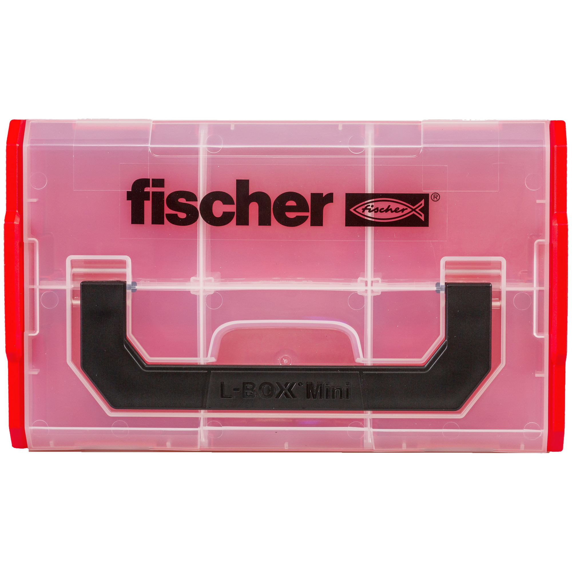 Aufbewahrungsbox 'FIXtainer' rot/transparent + product picture