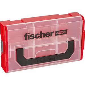 Aufbewahrungsbox 'FIXtainer' rot/transparent