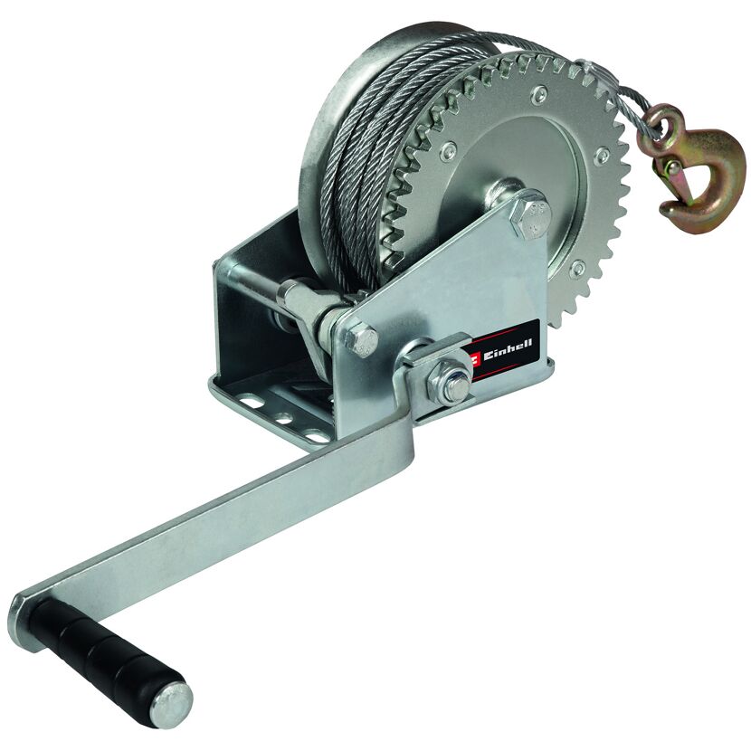 Seilwinde TC-WI 800 mit Kurbel und Haken