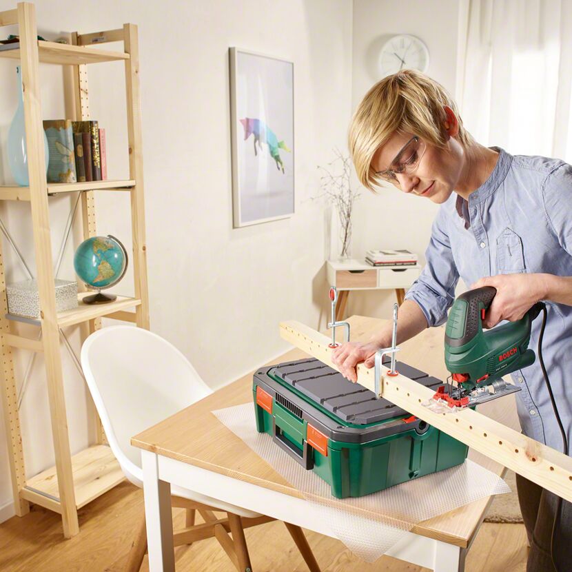 Systembox 'Ready to Saw' mit Werkbank-Funktion