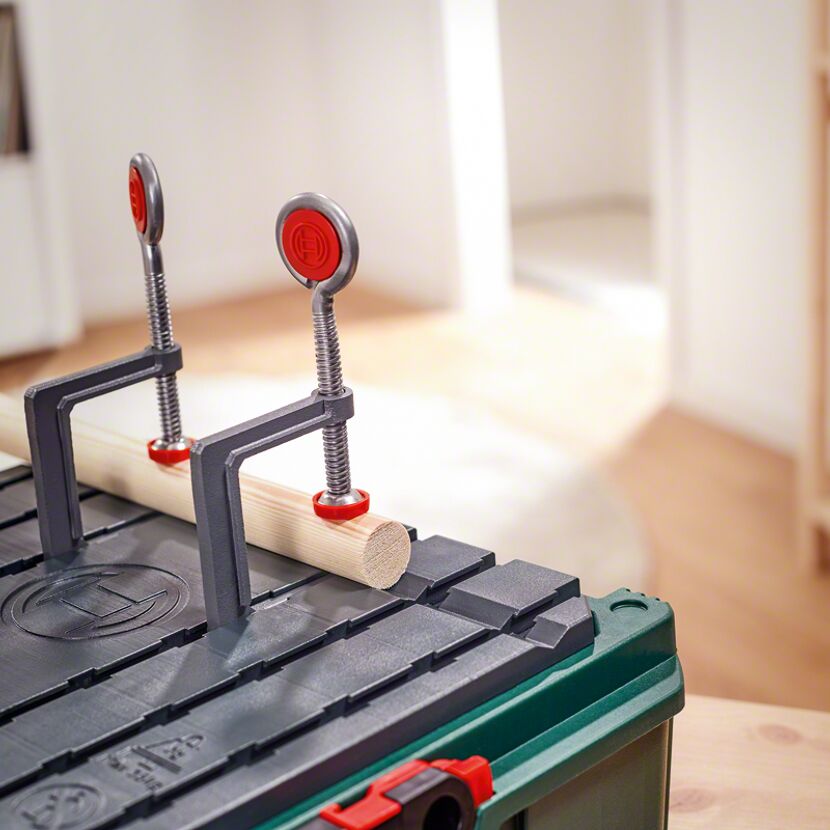 Systembox 'Ready to Saw' mit Werkbank-Funktion