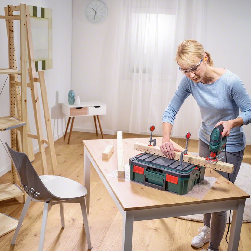 Systembox 'Ready to Saw' mit Werkbank-Funktion