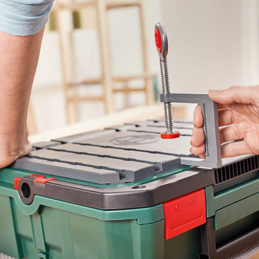 Systembox 'Ready to Saw' mit Werkbank-Funktion