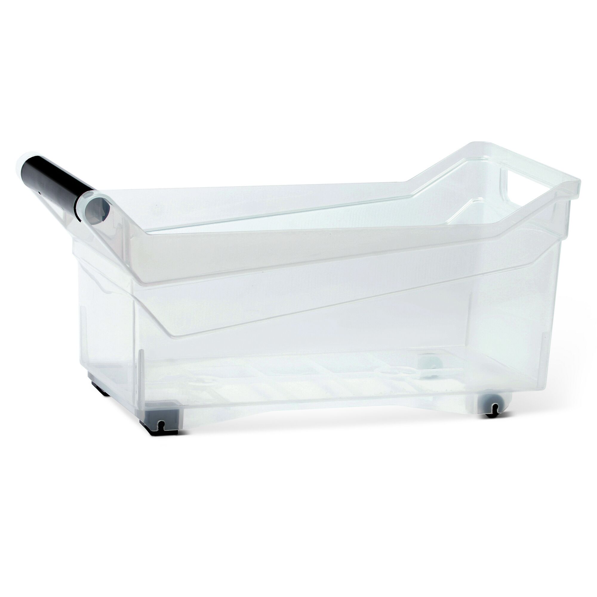 Durchsichtige Aufbewahrungsbox NUK 3L mit Rollen und Griff