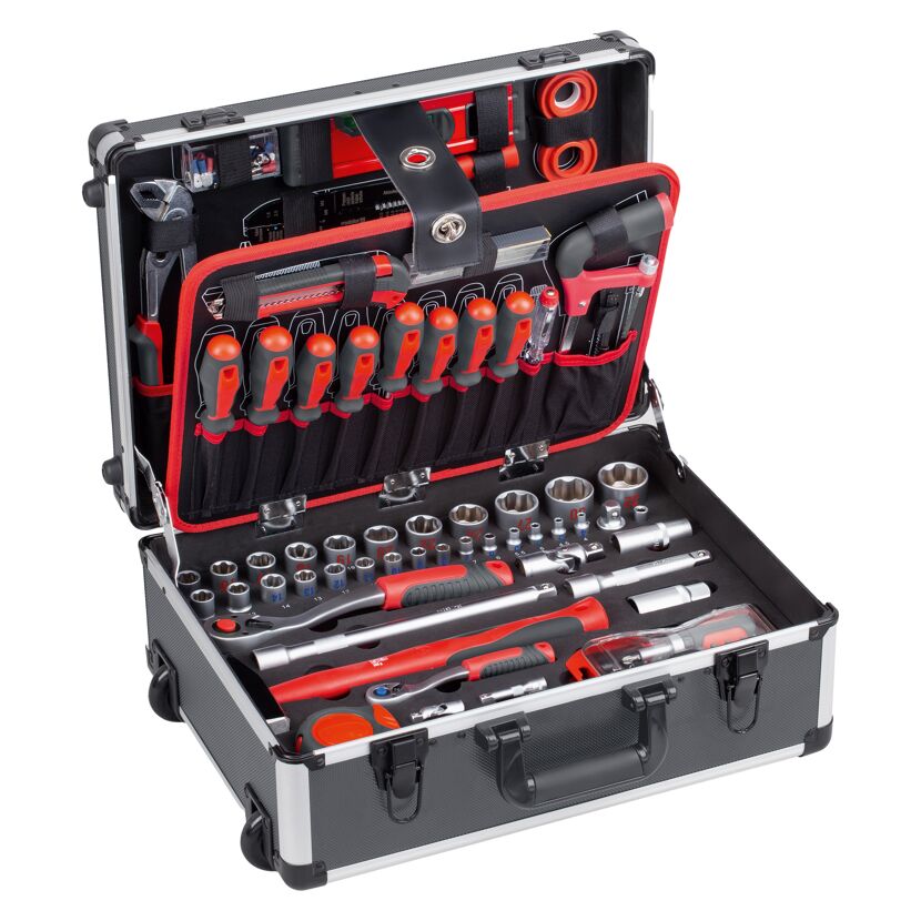 Werkzeugtrolley Aluminium 135-teilig