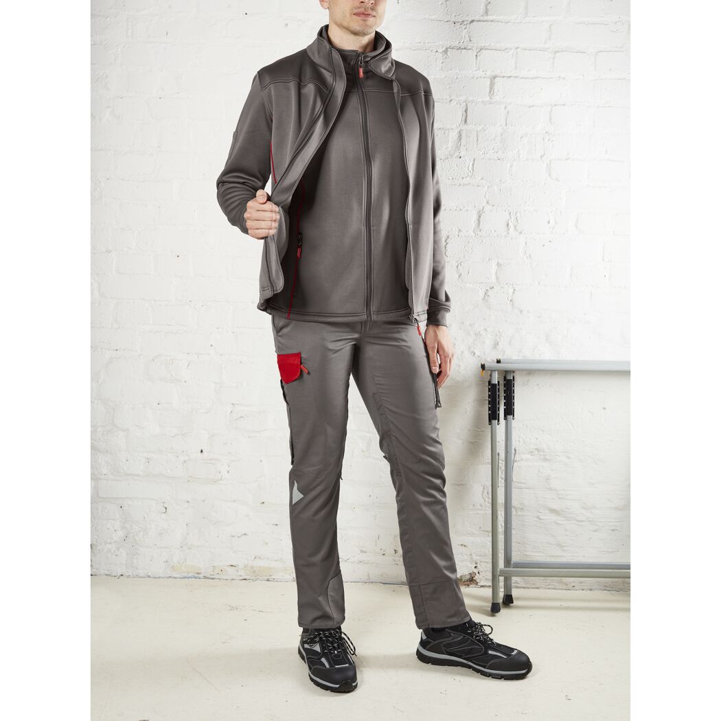 Arbeitsjacke mit Fleecefutter 'B-100' grau Größe XL