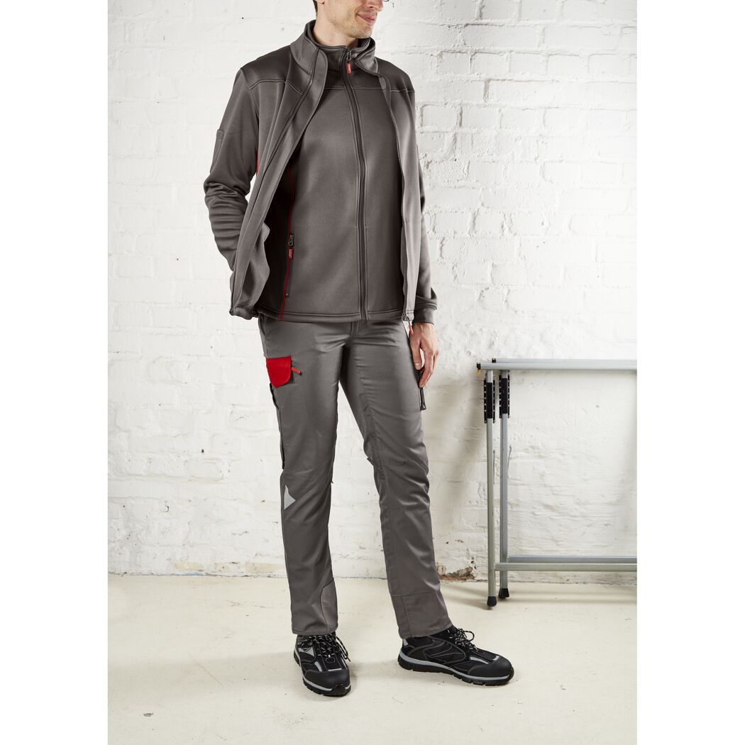 Arbeitsjacke mit Fleecefutter 'B-100' grau Größe XL