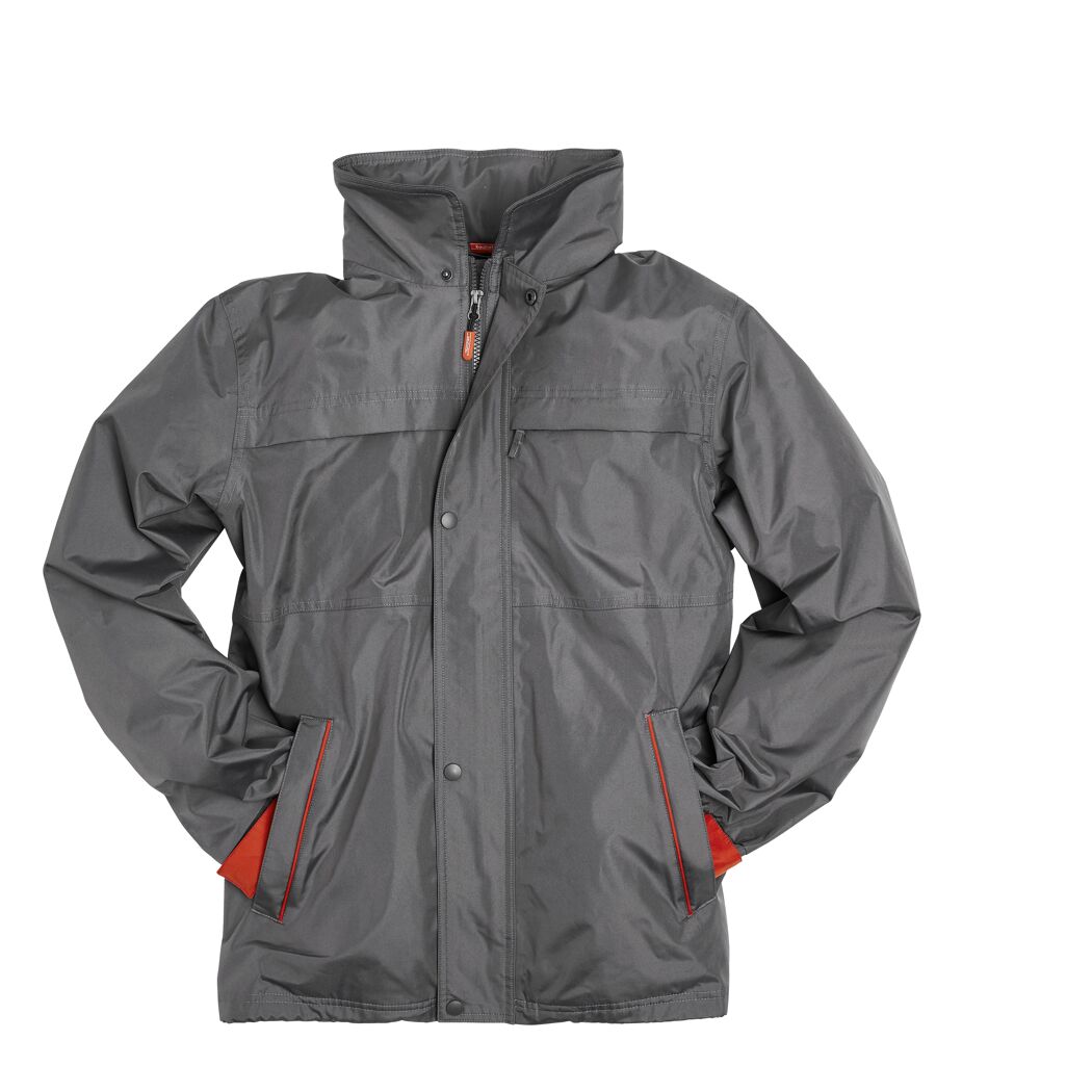 Graue Multifunktionsjacke, Größe XXL