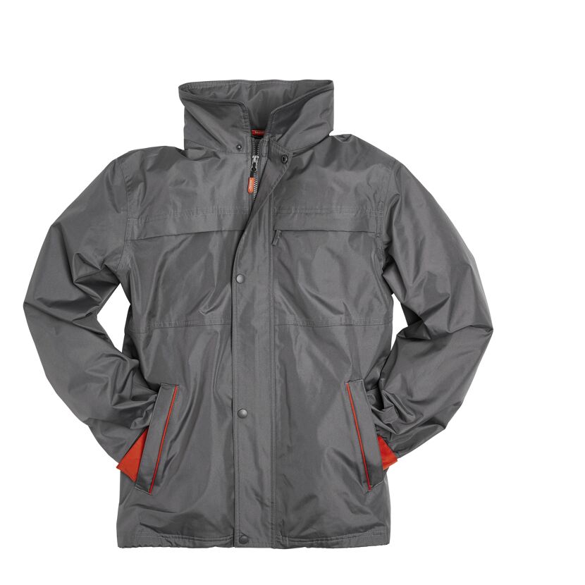 Graue Multifunktionsjacke, Größe XXL