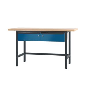 Profi-Werktisch '21-WT-11' anthrazitgrau/enzianblau 150 x 70 x 85,5 cm