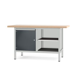 Profi-Werkbank '21 S 45' lichtgrau/anthrazitgrau 150 x 70 x 85,5 cm