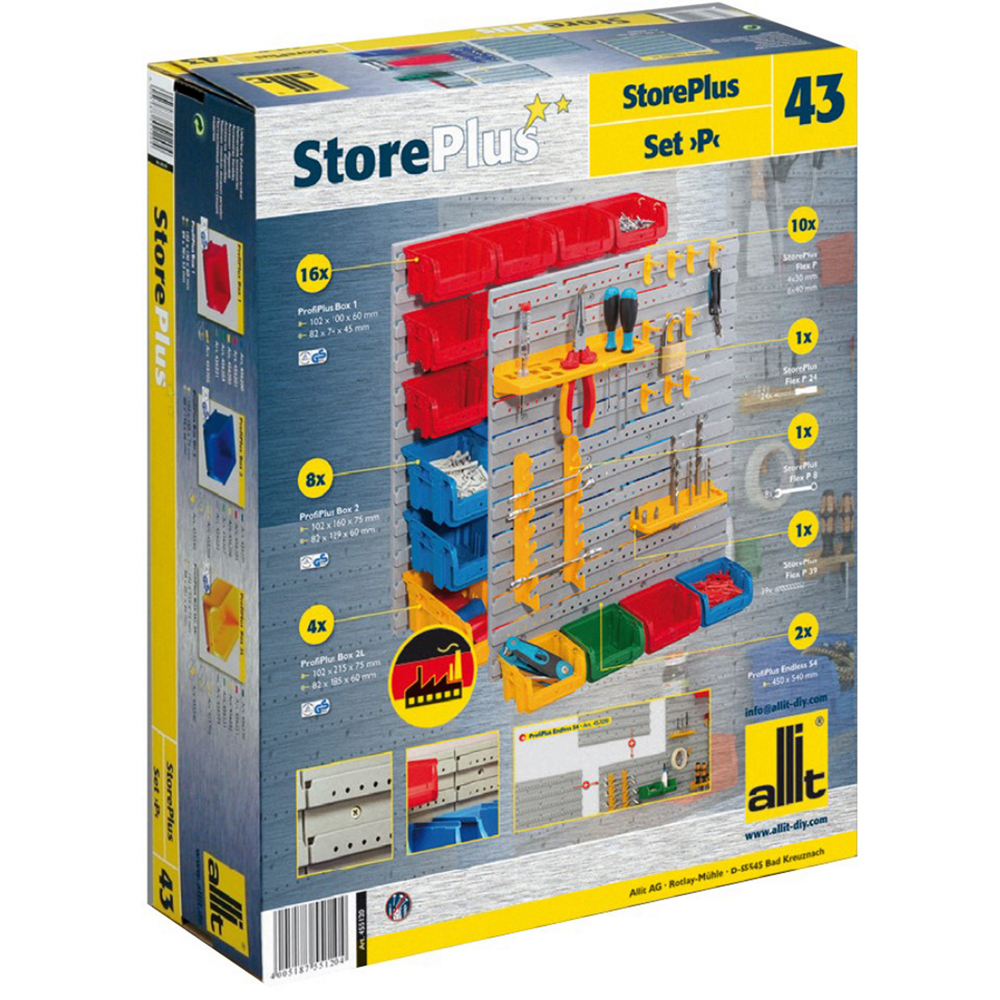 StorePlus Wandsystem 'Set P 43' mit 2 x Endloswand + product picture