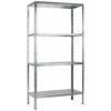 Steck-Grundregal 200 x 100 x 50 cm, 4 Böden, verzinkt, Tragkraft 280 kg