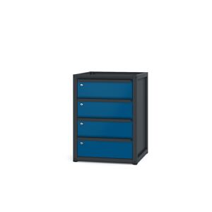 Sockelschrank '41 S 3' 0,65 m anthrazitgrau/enzianblau