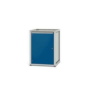 Sockelschrank '41 S 4L' 0,65 m lichtgrau/enzianblau