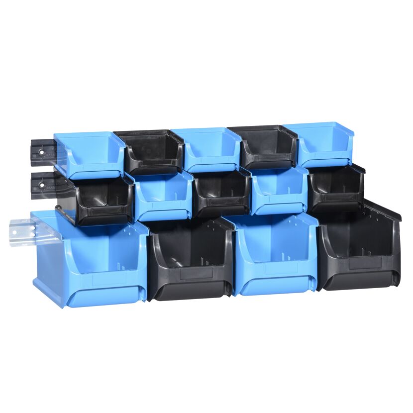 ProfiPlus Sichtboxen 'Set 1+2+3/17' schwarz/blau