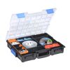 EuroPlus Profi-Kleinteilekoffer 'Pro K44/12-6' mit Clips schwarz