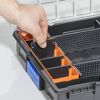 EuroPlus Profi-Kleinteilekoffer 'Pro K44/12-6' mit Clips schwarz