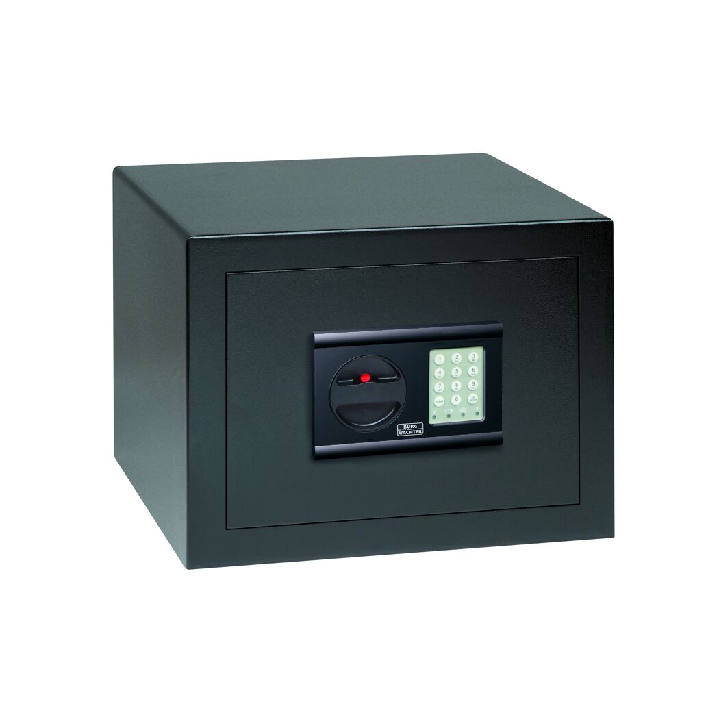 Schwarzer Tresor mit elektronischem Tastenfeld