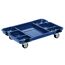 Blauer Systemkoffer mit Rollen