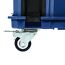 Blauer Systemkoffer mit Rolle