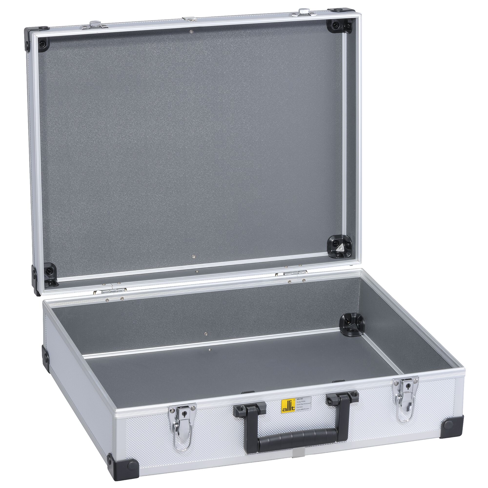 Geöffneter AluPlus Basic L 44 Koffer