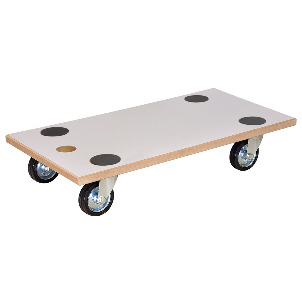 Transporthilfe aus MDF mit Rollen