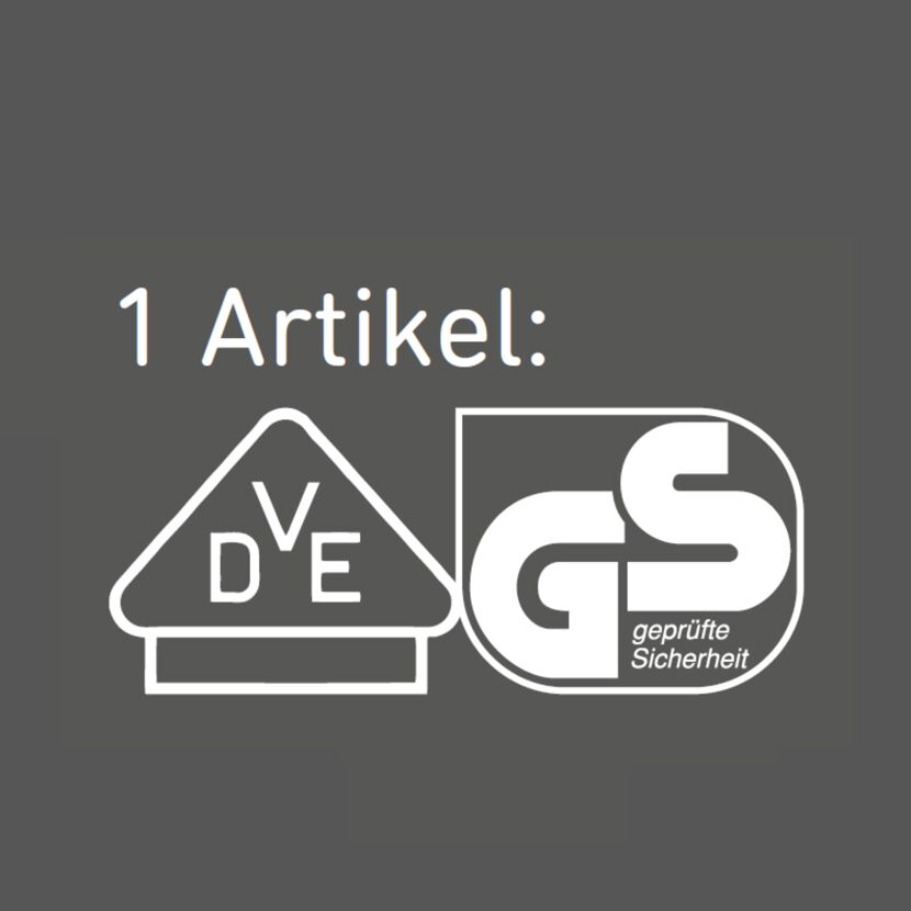 VDE- und GS-Siegel für geprüfte Sicherheit