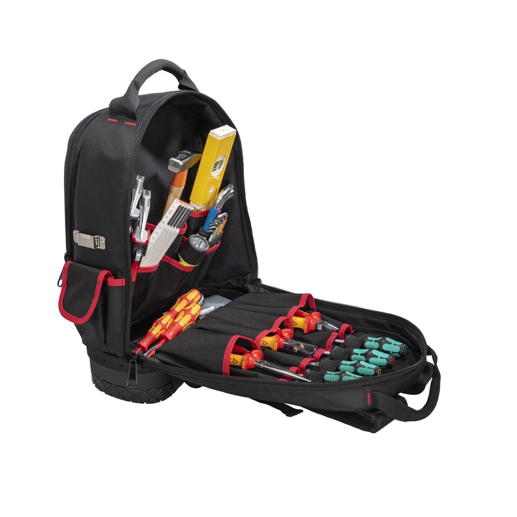 Gefüllter Werkzeugrucksack