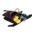 Schwarze Werkzeugtasche mit Hammer, Inimbus und Wasserwaage