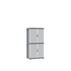 Kunststoffschrank mit Schiebetüren, 2 Module