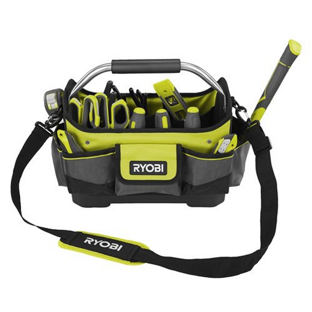 RYOBI Werkzeugtasche mit Werkzeug und Tragegurt