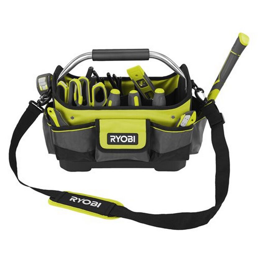 RYOBI Werkzeugtasche mit Werkzeug und Tragegurt
