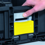 Verkleinertes Bild von Profi-Tragekasten 'EuroPlus Pro >KC<44.150/2L' Kunststoff schwarz/gelb