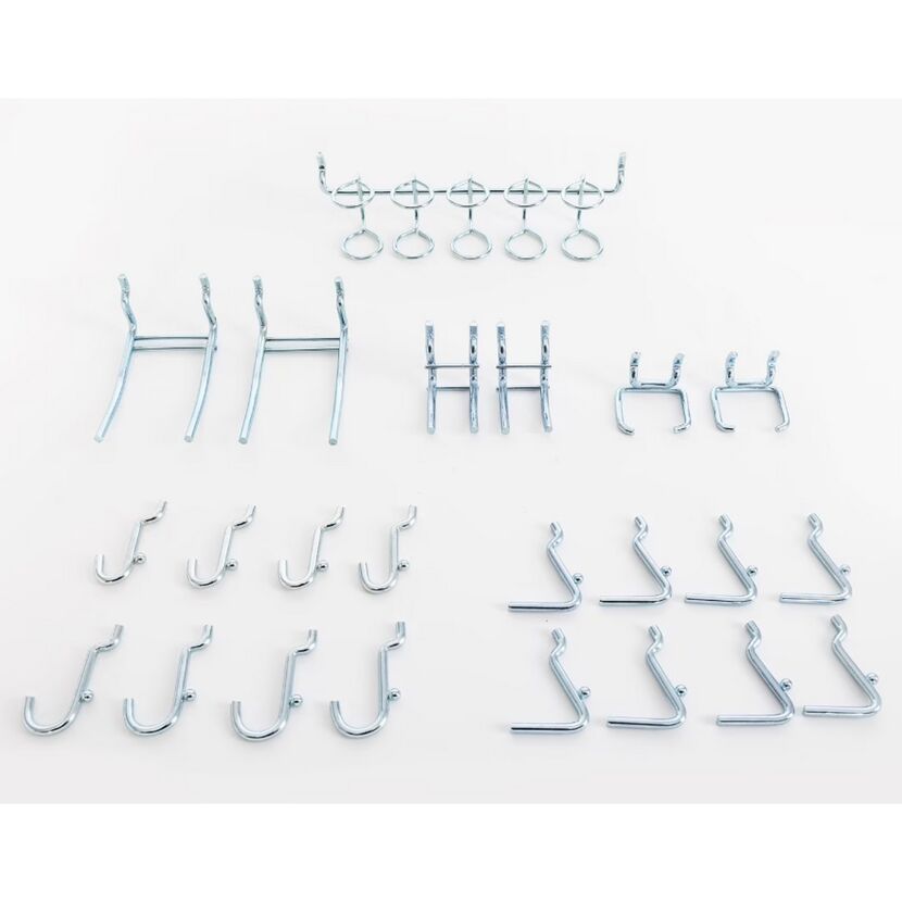 23-teiliges Haken-Set für Lochwandsysteme